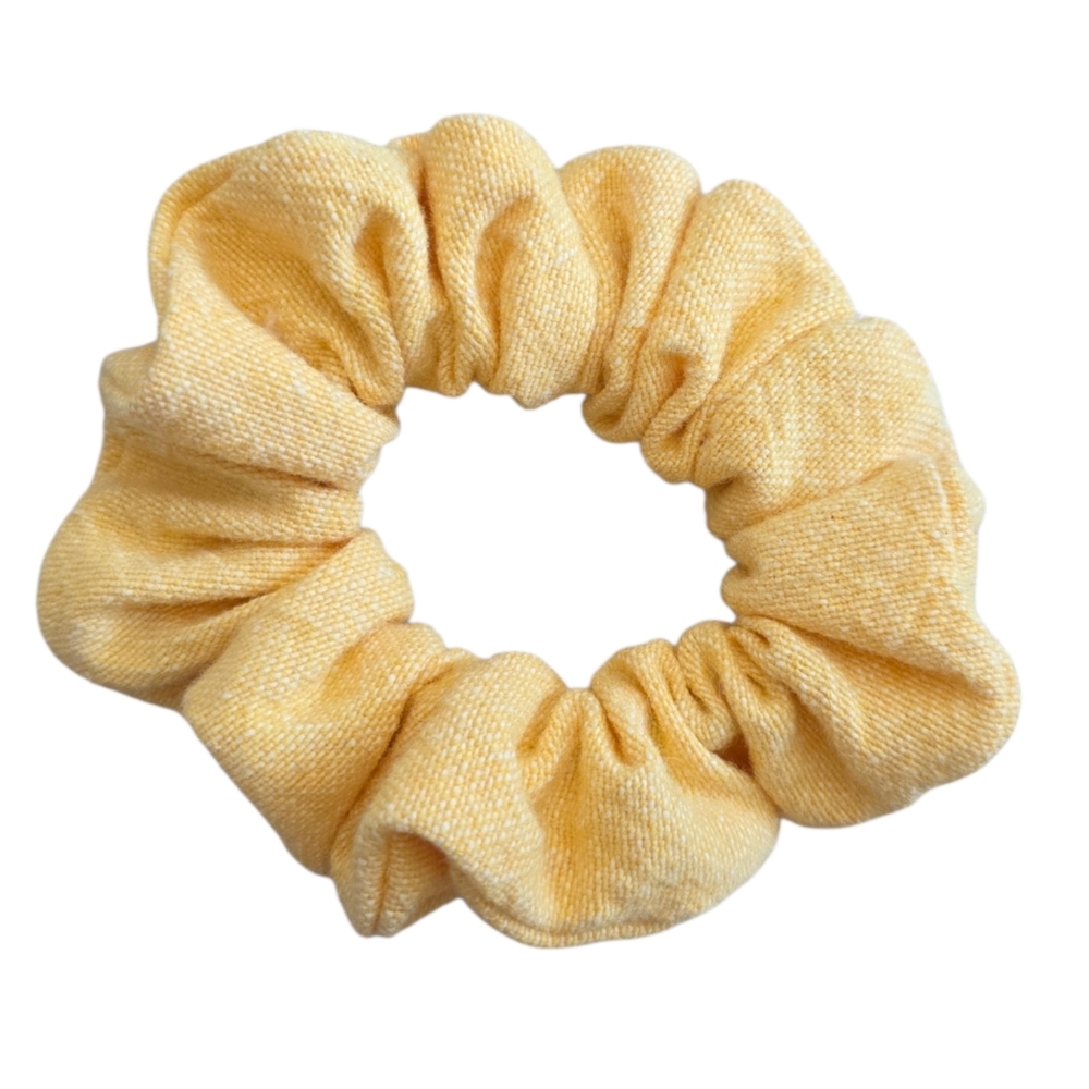 2/$5 Scrunchies (Add To Your Bundle) Sunny‎ Yellow Cotton Hair Tie Scrunchie